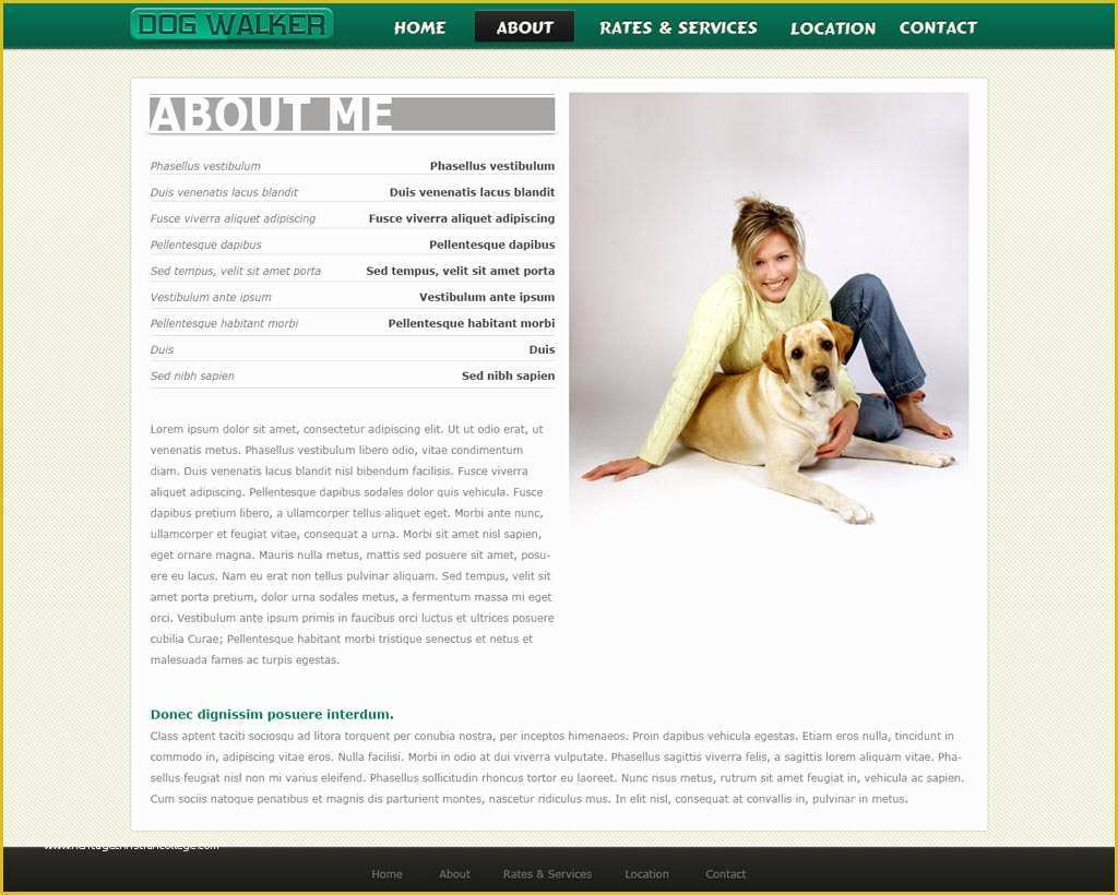 Free Dog Website Templates Of Dog Walking Website Template