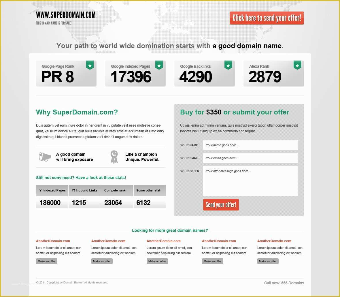 Free Domain for Sale Landing Page Template Of Ant Domain Sales Landing Page HTML Template by Qbkl