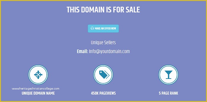 Free Domain for Sale Landing Page Template Of Domain for Sale