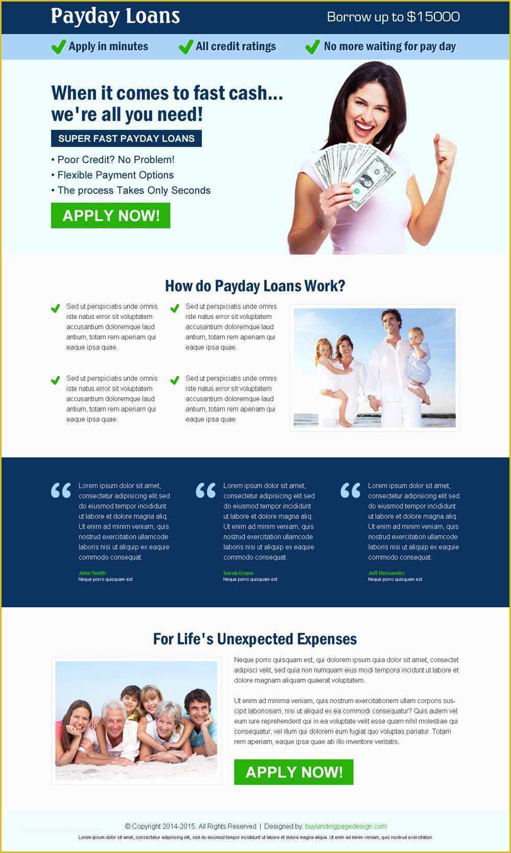 Free Domain for Sale Landing Page Template Of Fast Cash Payday Loan Landing Page 016