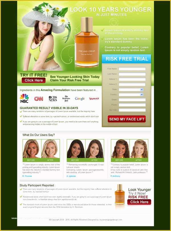 Free Domain for Sale Landing Page Template Of Lead Capture Beauty Product Lp 4 Sale2
