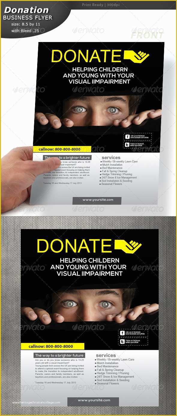 Free Donation Flyer Template Of Donation Flyer by Designcrew