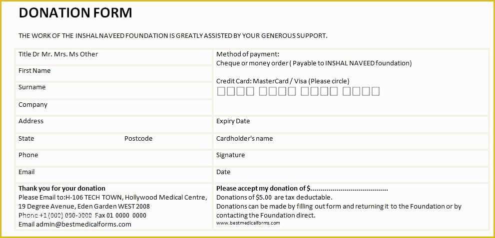 Free Donation Request form Template Of 6 Free Donation form Templates Excel Pdf formats