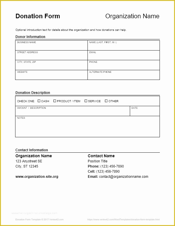 Free Donation Request form Template Of Donation form Template for Word