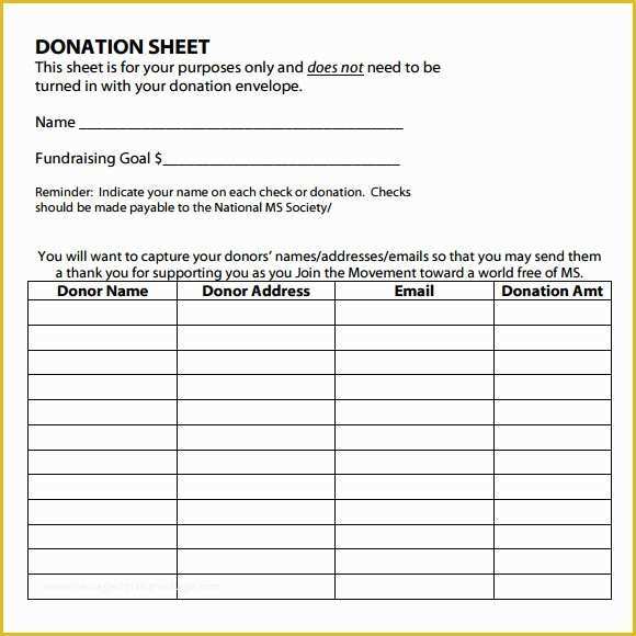 Free Donation Request form Template Of Donation Sheet Template – 8 Free Samples Examples format