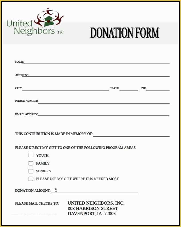 Free Donation Request Form Template Of Top 5 Samples Donation Form 