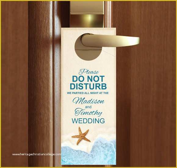 Free Door Hanger Template for Word Of 9 Wedding Door Hanger Templates