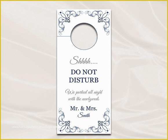 Free Door Hanger Template for Word Of 9 Wedding Door Hanger Templates for Free Download