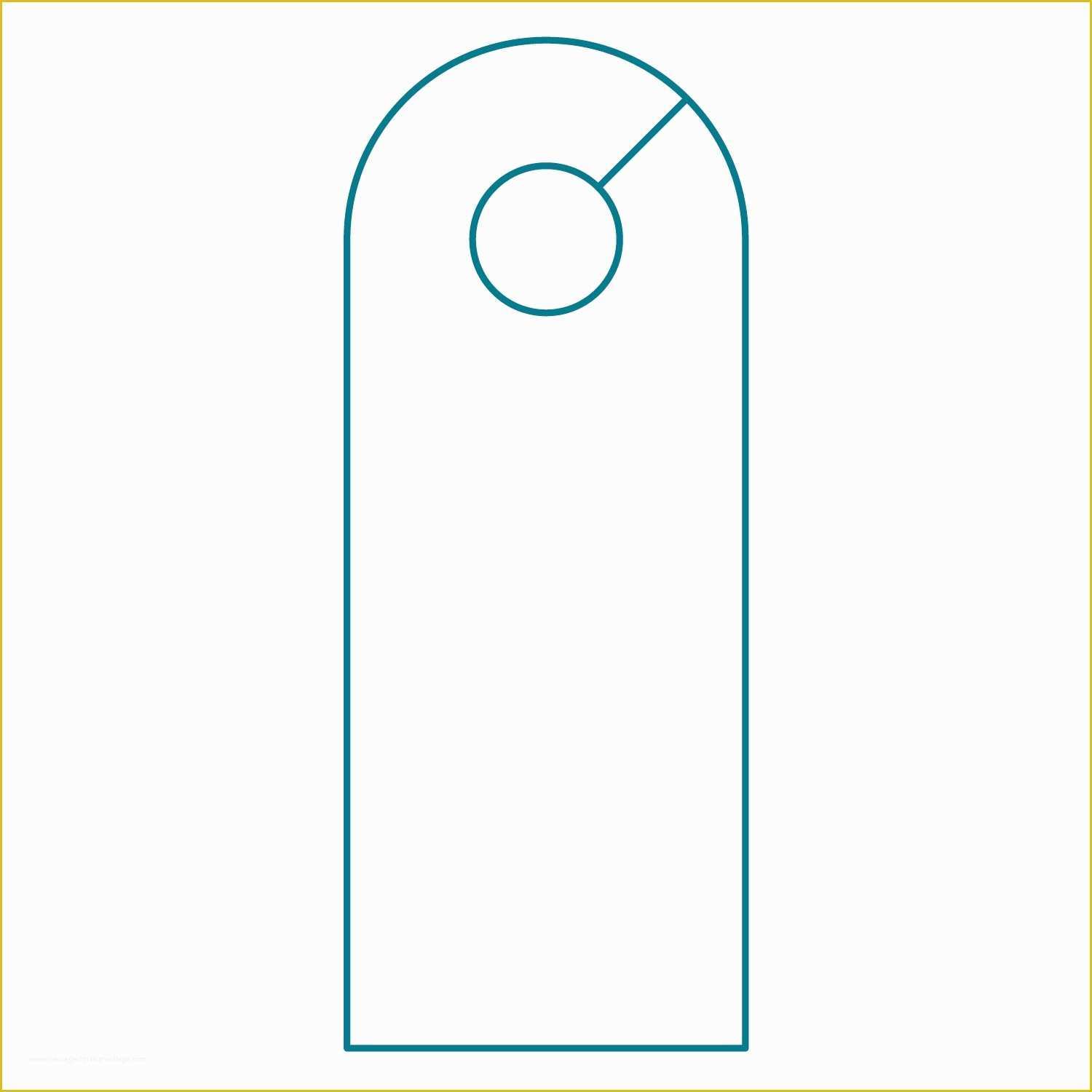 Free Door Hanger Template for Word Of Door Hanger Template Illustrator Templates Resume