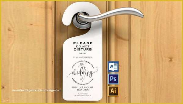 Free Door Hanger Template Illustrator Of 26 Printable Door Hanger Templates Free Premium Psd Ai