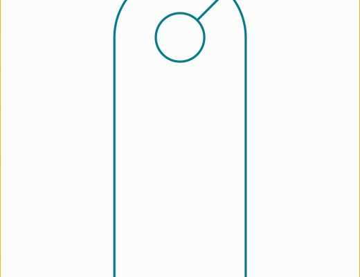 Free Door Hanger Template Illustrator Of Door Hanger Template