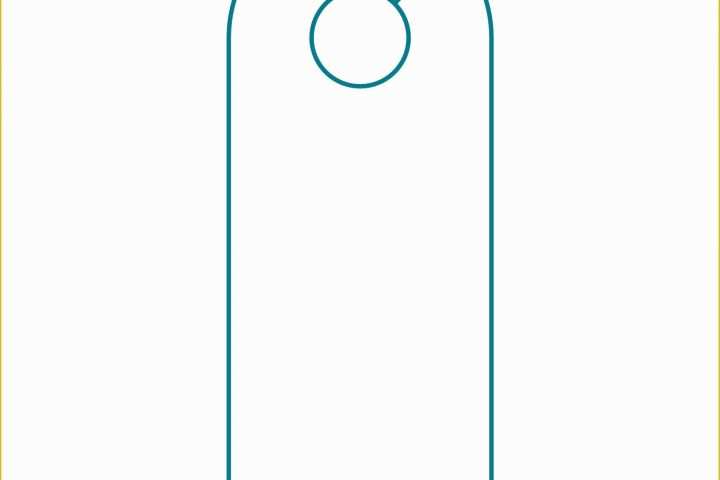 Free Door Hanger Template Illustrator Of Door Hanger Template