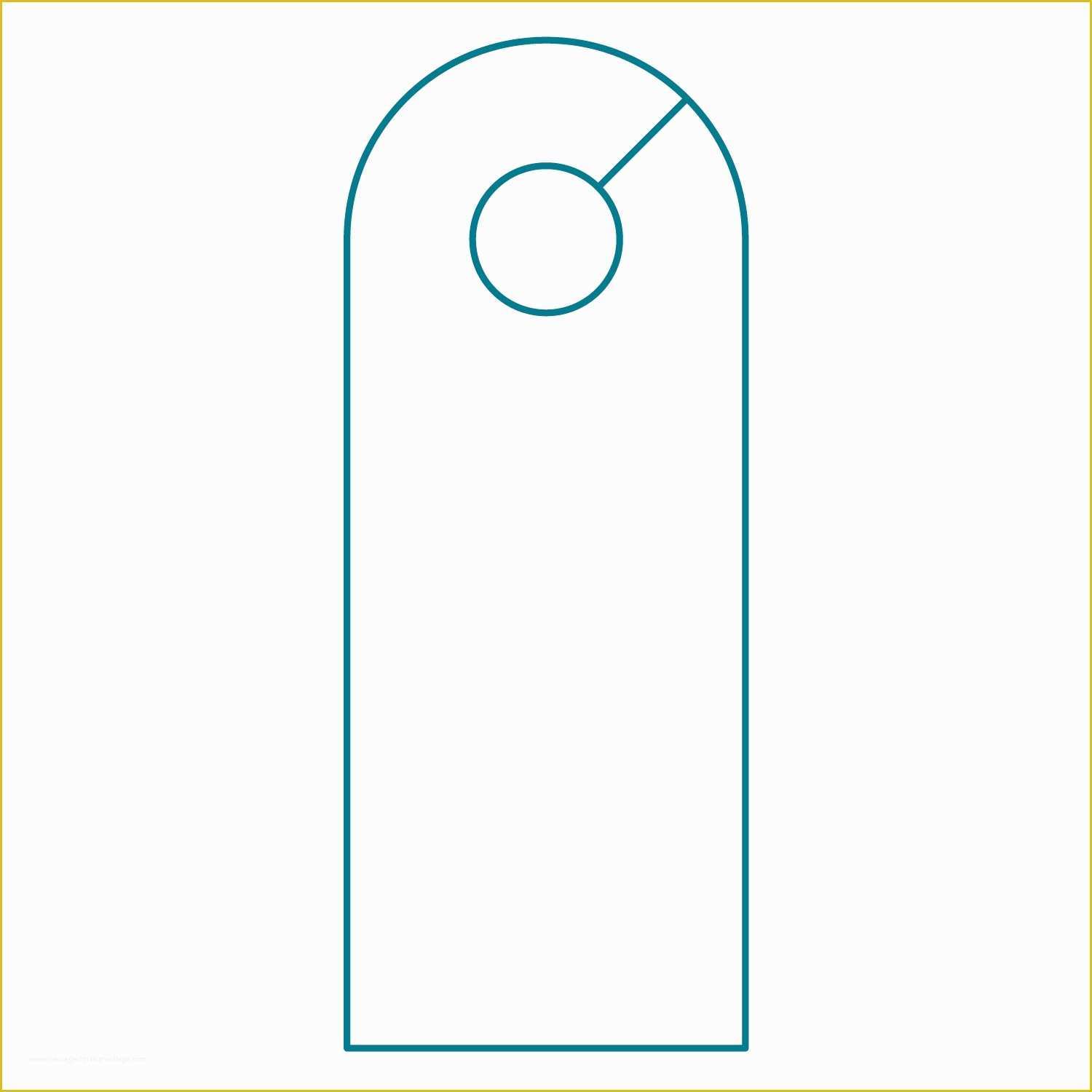 Free Door Hanger Template Illustrator Of Door Hanger Template