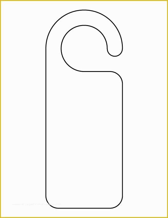 Free Door Hanger Template Of Door Hanger Template Beepmunk