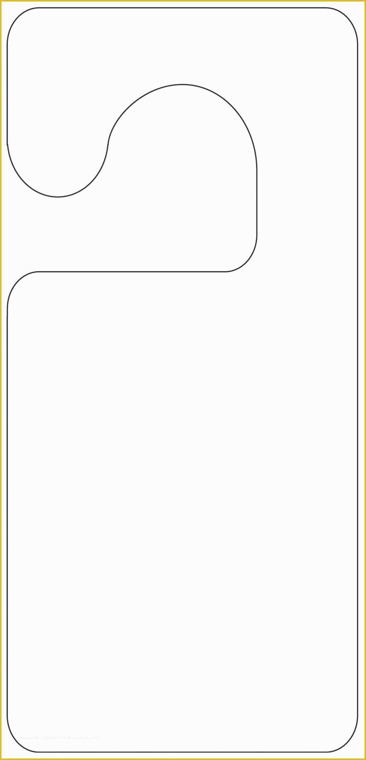 Free Door Hanger Template Of Printable Door Hanger Template