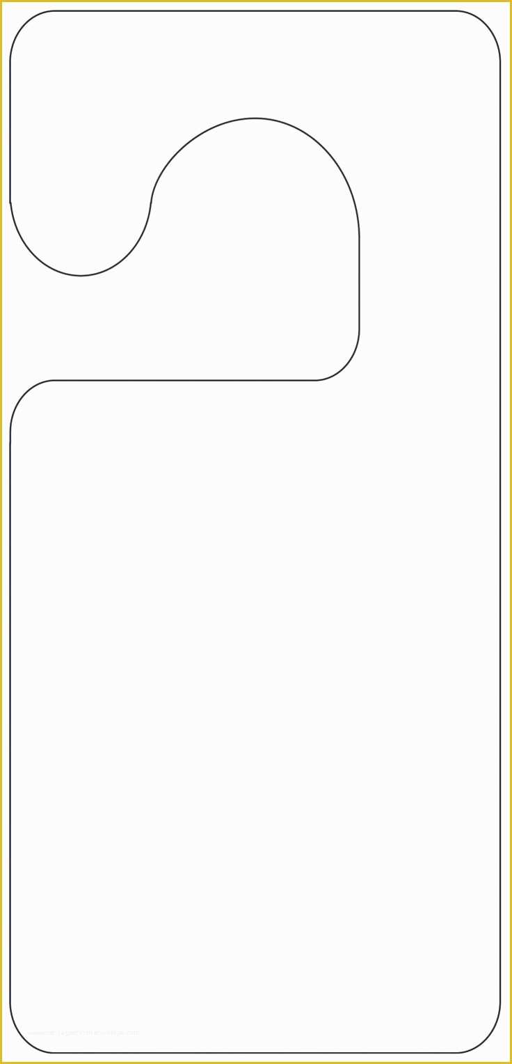 Free Door Hanger Template Of Printable Door Hanger Template