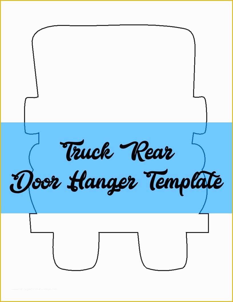 Free Door Hanger Template Of Truck Rear Door Hanger & Wreath attachment Template