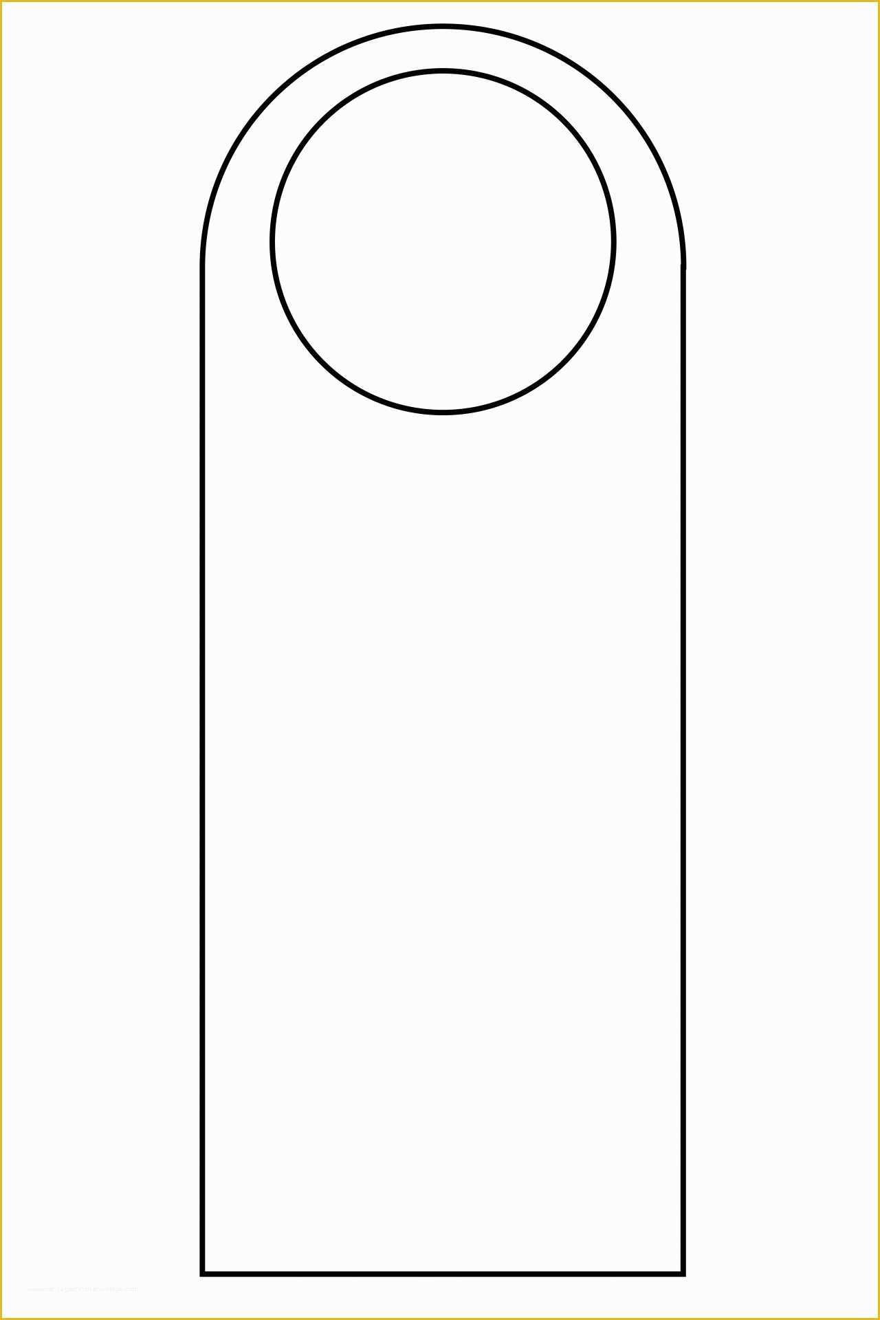 Free Door Hanger Template Publisher Of Door Hanger Template Outline Free Stock Public