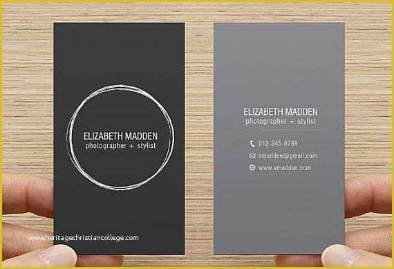 Free Double Sided Business Card Template Of Business Card Printable Premade Template Double Sided