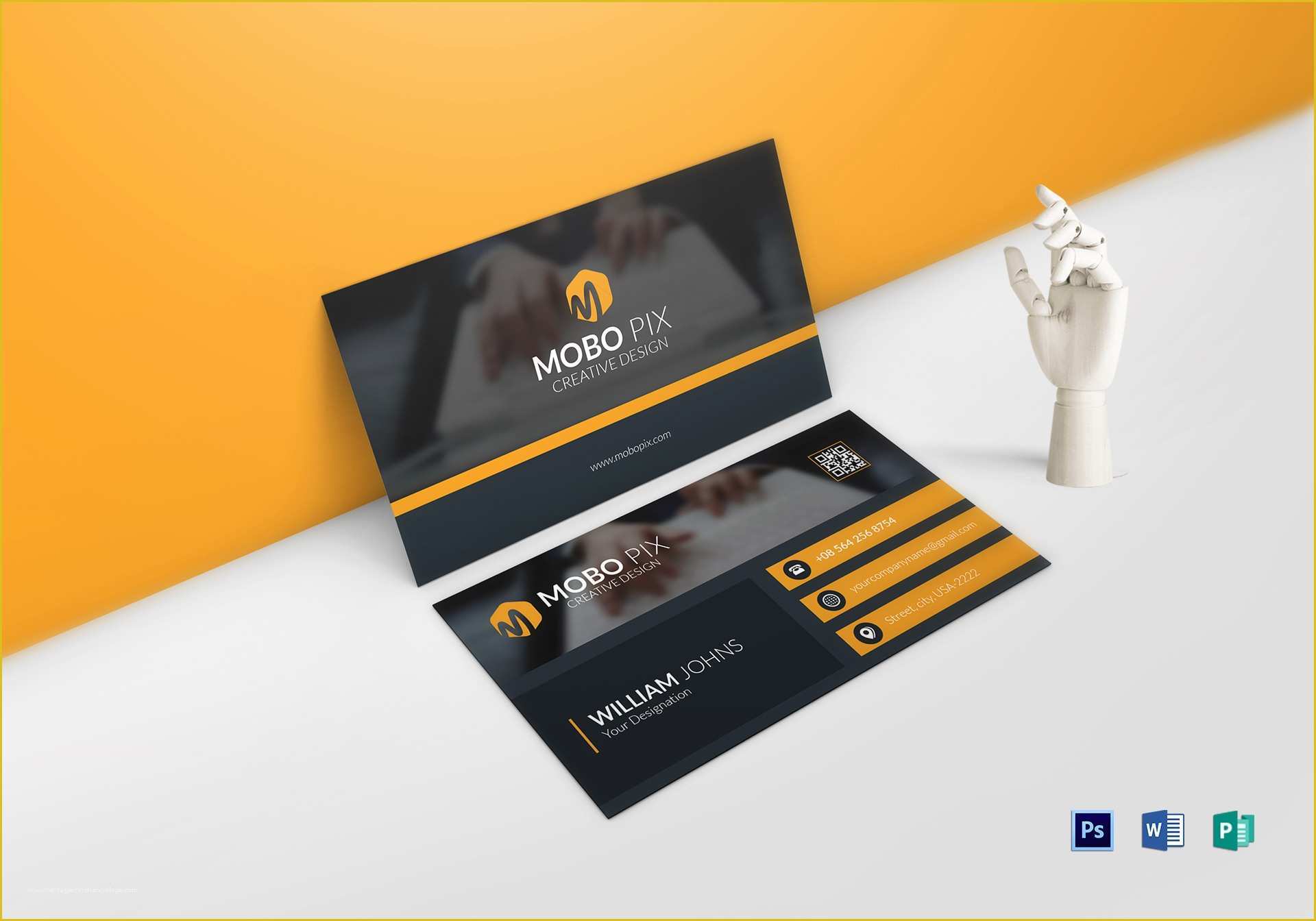 Free Double Sided Business Card Template Of Double Sided Business Card Design Template In Word Psd