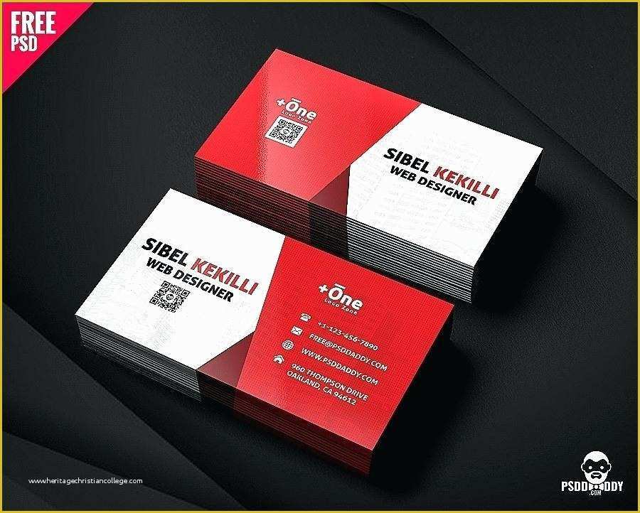 2 Sided Business Card Template Word