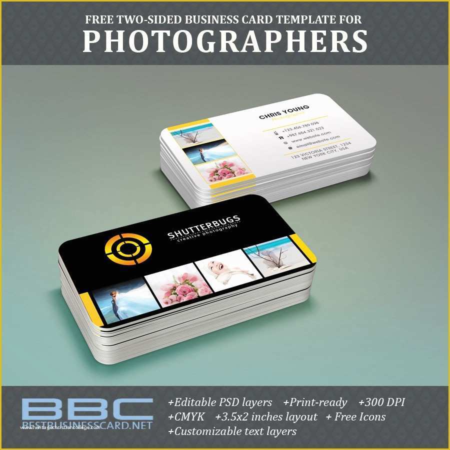 Free Double Sided Business Card Template Of Free Two Sided Business Card Template for Graphers