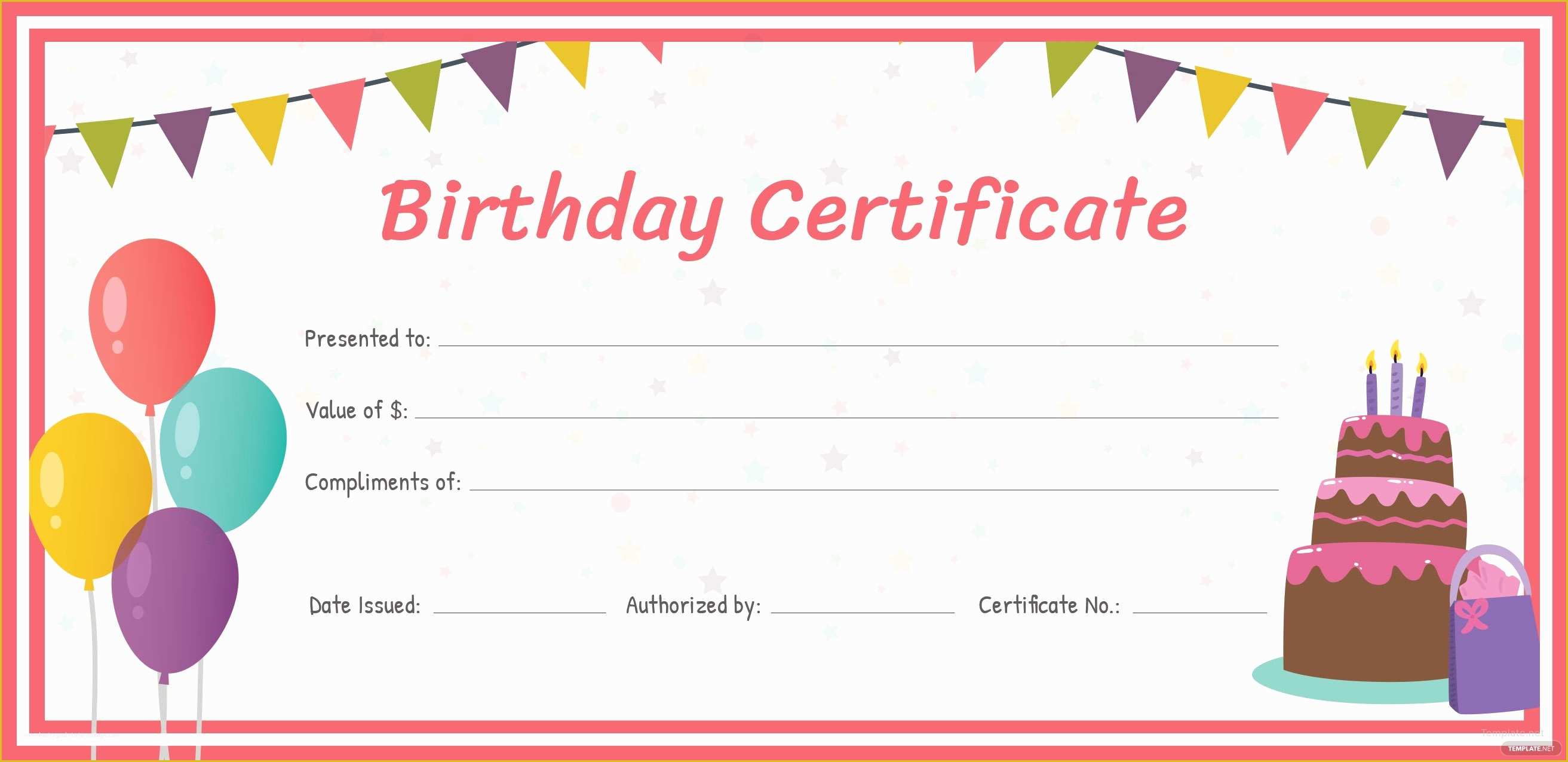 Free Download Gift Certificate Template for Mac Of Free Birthday Gift Certificate Template In Adobe