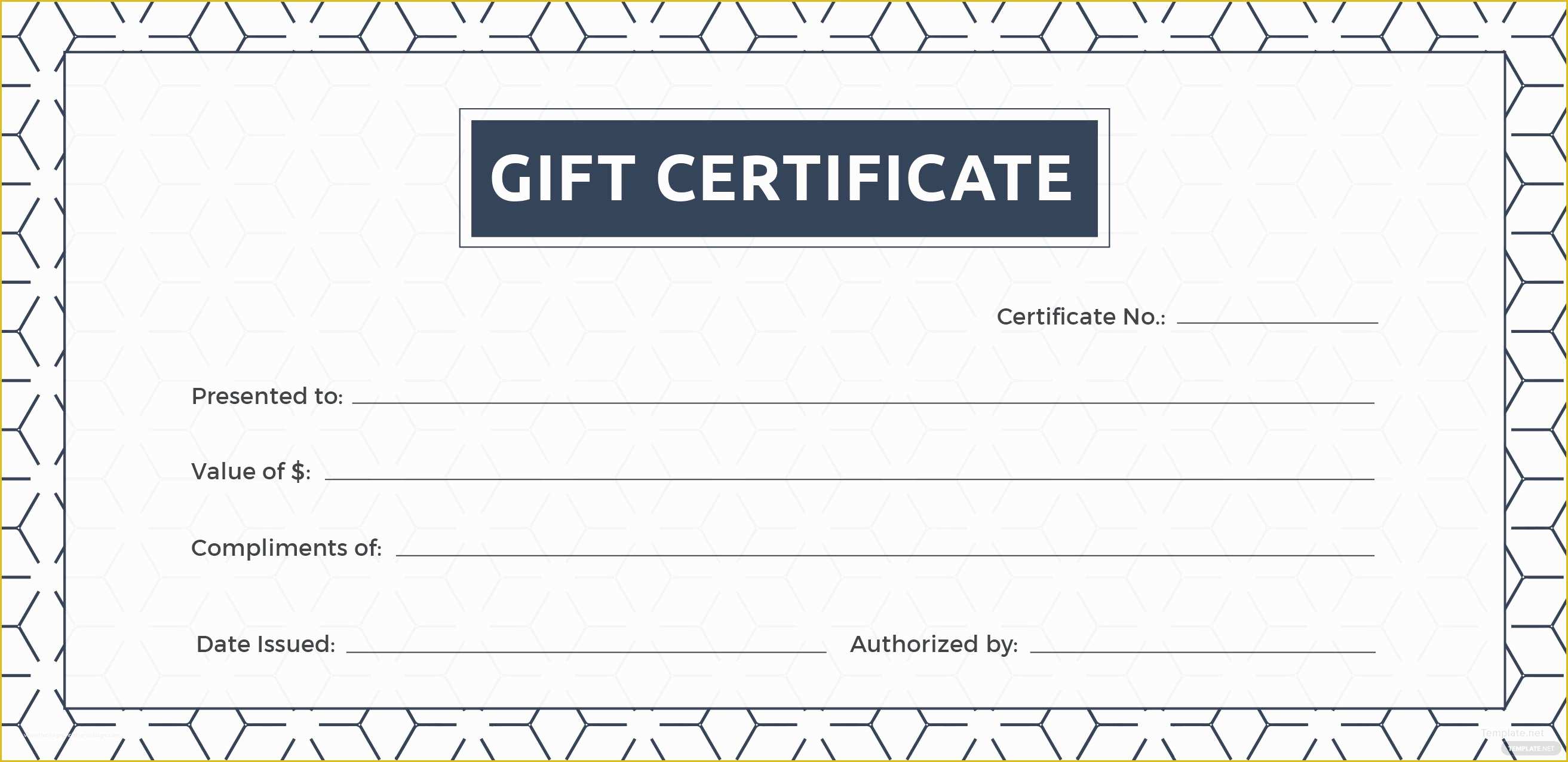 Free Download Gift Certificate Template for Mac Of Free Blank Gift Certificate Template In Adobe Illustrator