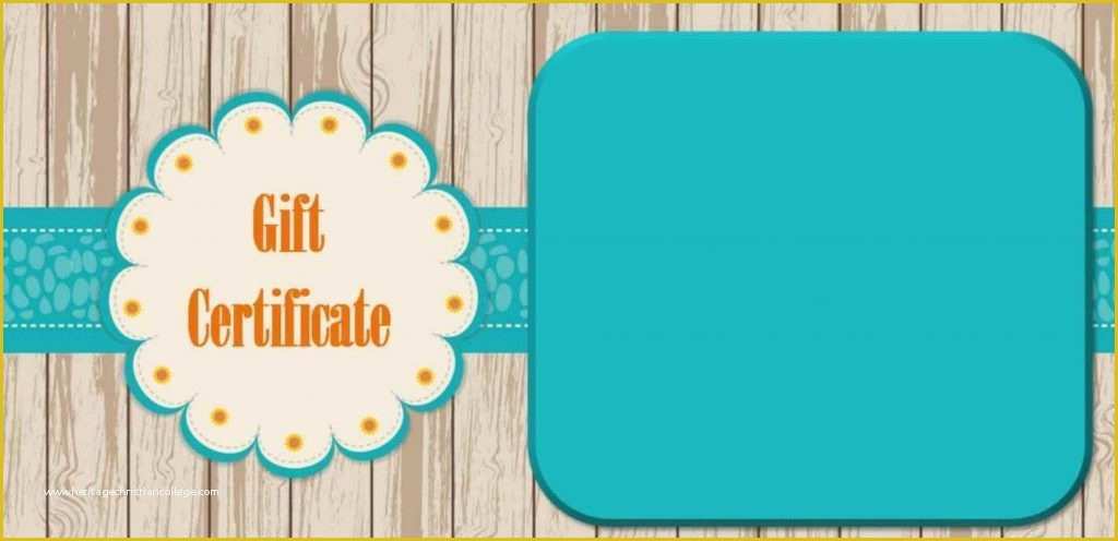 Free Download Gift Certificate Template for Mac Of Free Gift Certificate Template for Mac Template