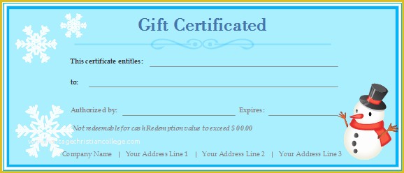 Free Download Gift Certificate Template for Mac Of Free Gift Certificate Templates Customizable and Printable