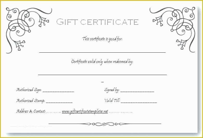Free Download Gift Certificate Template for Mac Of Free Printable Gift Certificate Templates Free Printable
