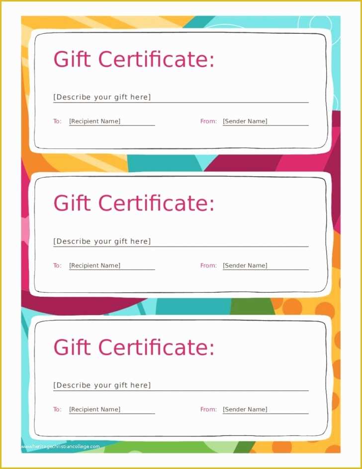 Free Download Gift Certificate Template for Mac Of Generic Gift Certificate Matthewgates Free Template