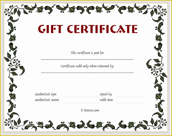 Free Download Gift Certificate Template for Mac Of Printable Gift Certificate Template Mac