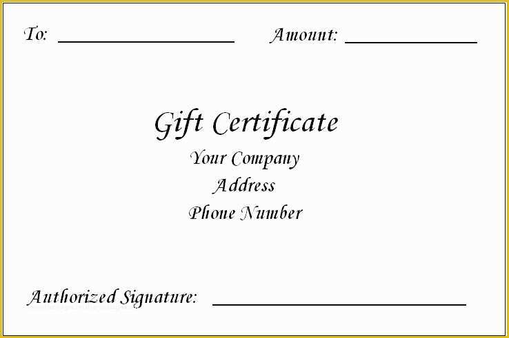 Free Download Gift Certificate Template Word Of Gift Certificate Template Word