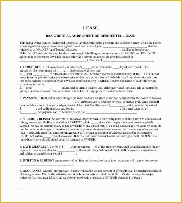 Free Download Rental Lease Agreement Templates Of 42 Agreement Templates Word Pdf