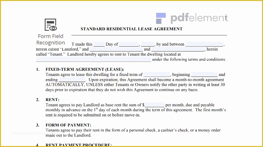 Free Download Rental Lease Agreement Templates Of Residential Lease Agreement Template Free Download Edit