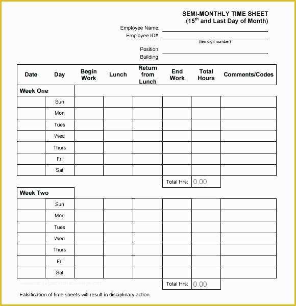 Free Download Weekly Timesheet Template Of Daily Template Excel Free Download Monthly Timesheet form