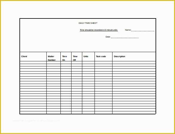 Free Download Weekly Timesheet Template Of Timesheet Templates – 35 Free Word Excel Pdf Documents