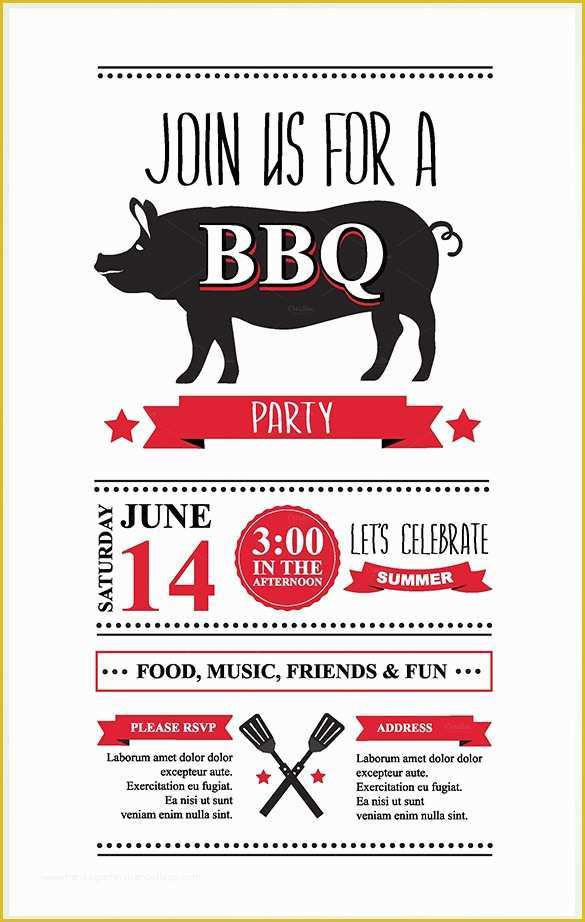 Free Downloadable Bbq Invitation Template Of 38 Lunch Invitation Templates Psd Ai Word