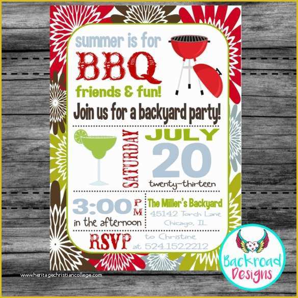 Free Downloadable Bbq Invitation Template Of 50 Bbq Invitation Templates
