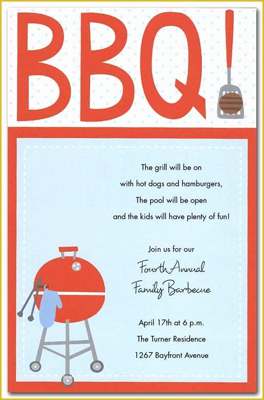 Free Downloadable Bbq Invitation Template Of Bbq Invitations Free Printable Templates