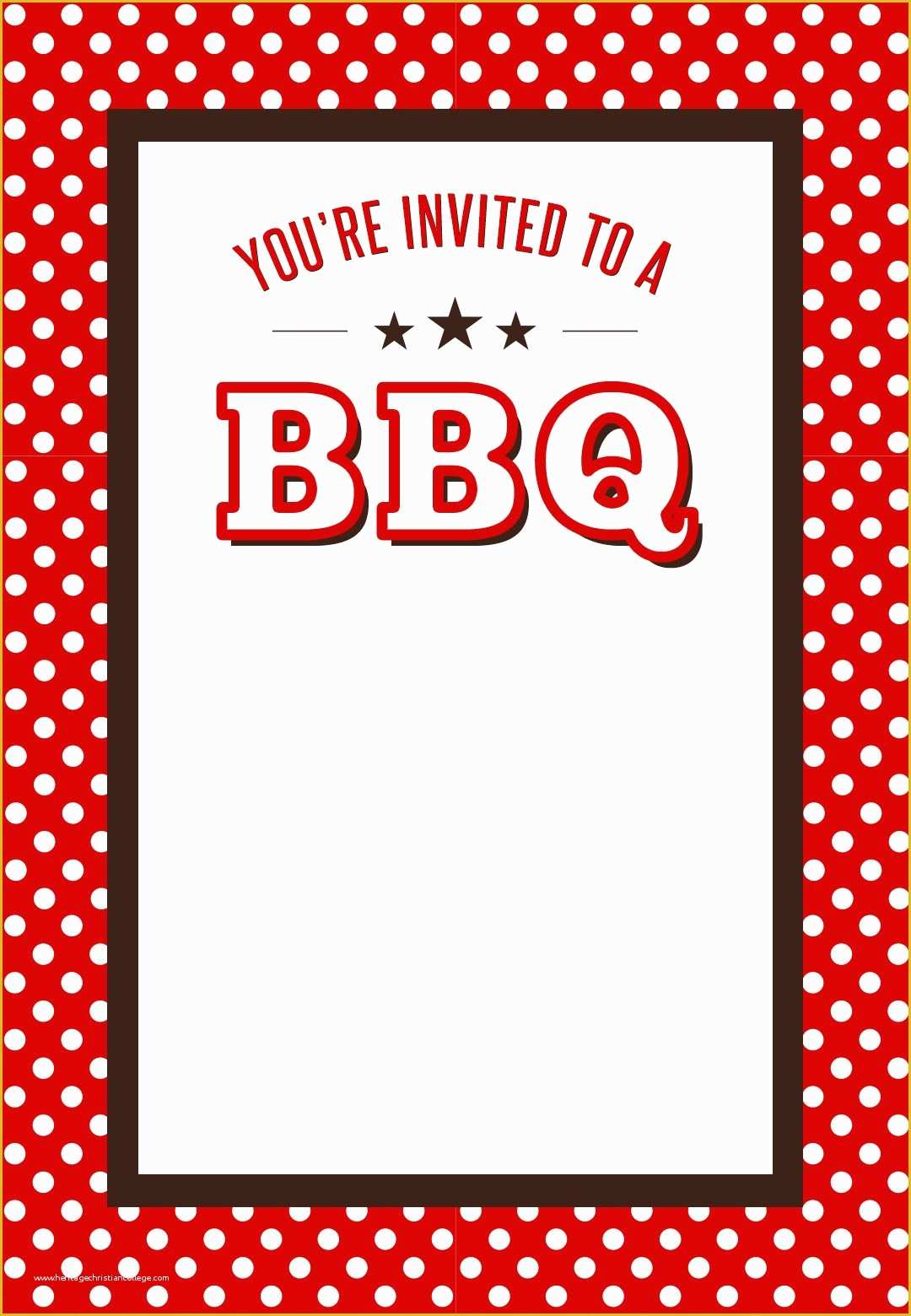 Free Downloadable Bbq Invitation Template Of Bbq Party Invitation Free Printables