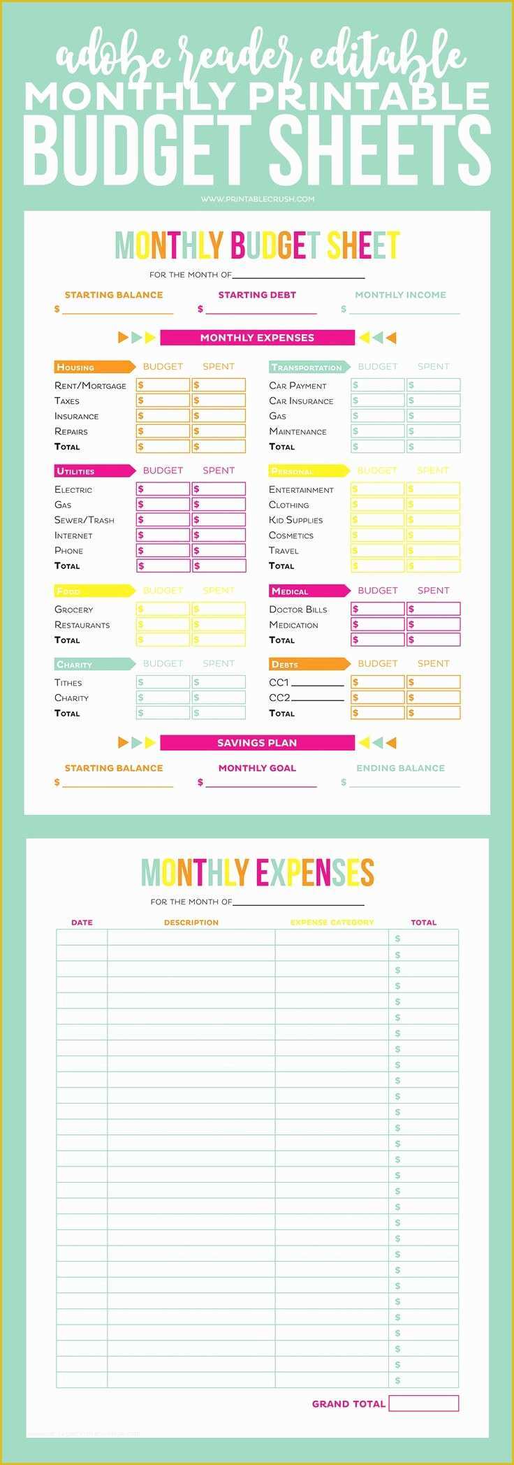 Free Downloadable Budget Template Of Best 25 Printable Bud Sheets Ideas On Pinterest