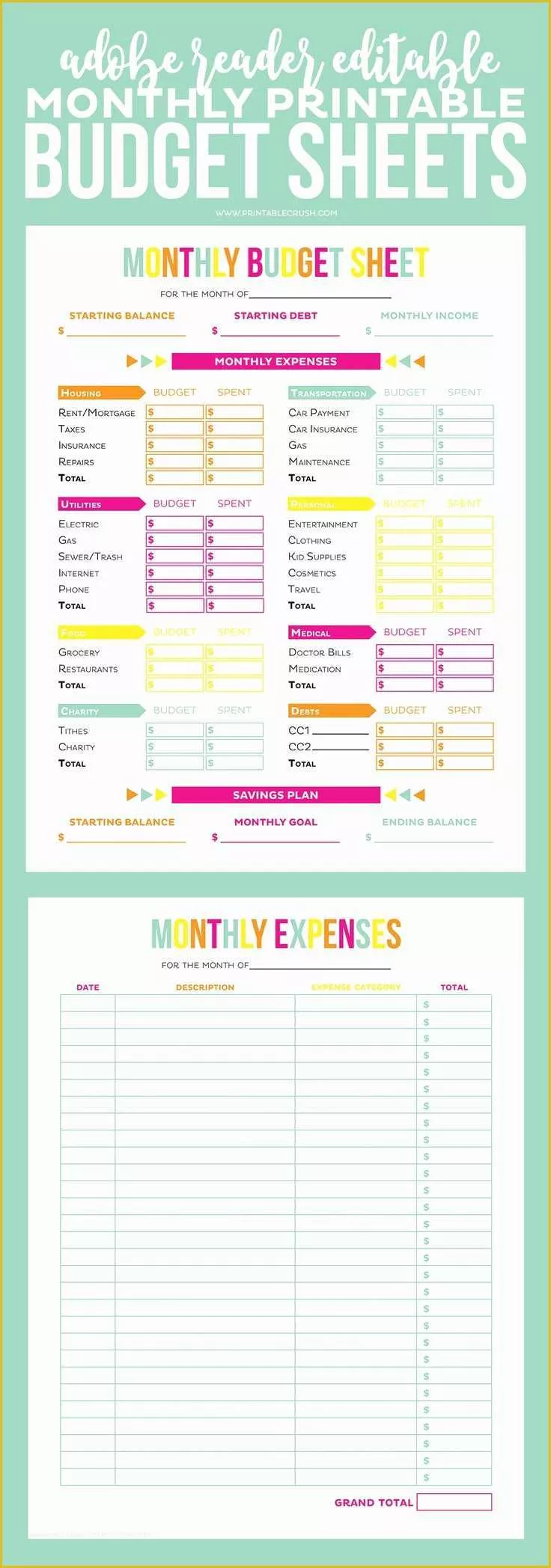 Free Downloadable Budget Template Of Best 25 Printable Bud Sheets Ideas On Pinterest