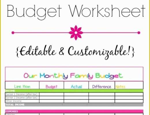 Free Downloadable Budget Template Of Free Monthly Bud Template Cute Design In Excel