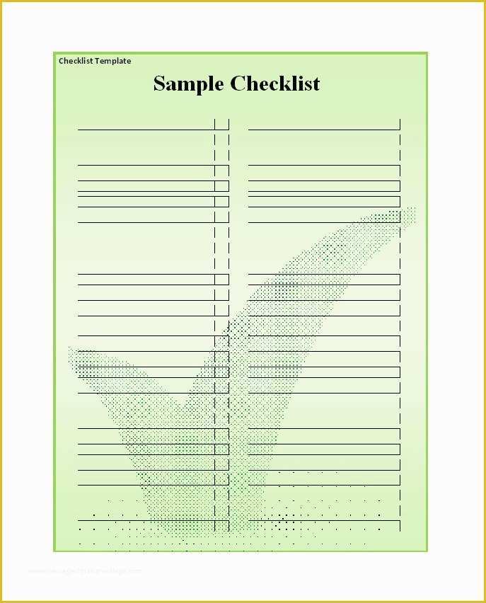 Free Downloadable Checklist Templates Of 51 Free Printable to Do List &amp; Checklist Templates Excel