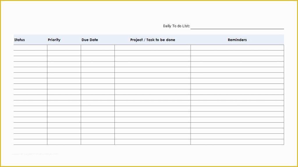 Free Downloadable Checklist Templates Of 51 Free Printable to Do List & Checklist Templates Excel