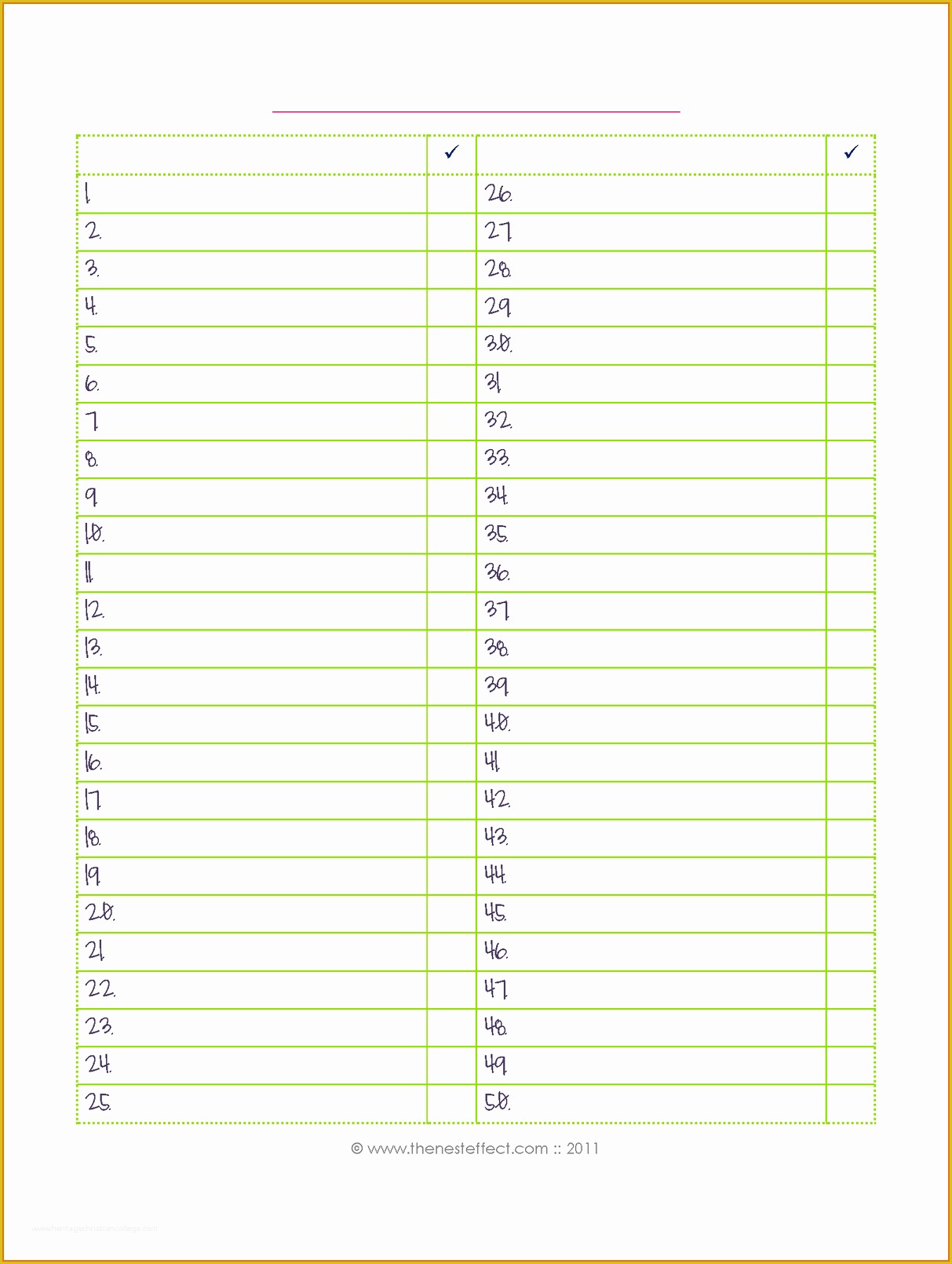 Free Downloadable Checklist Templates Of 8 Blank Checklist Templatereference Letters Words
