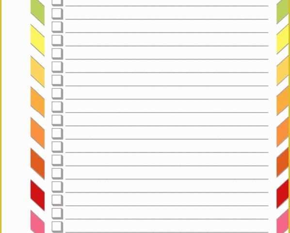 Free Downloadable Checklist Templates Of Free Printable Blank Checklist Half Page