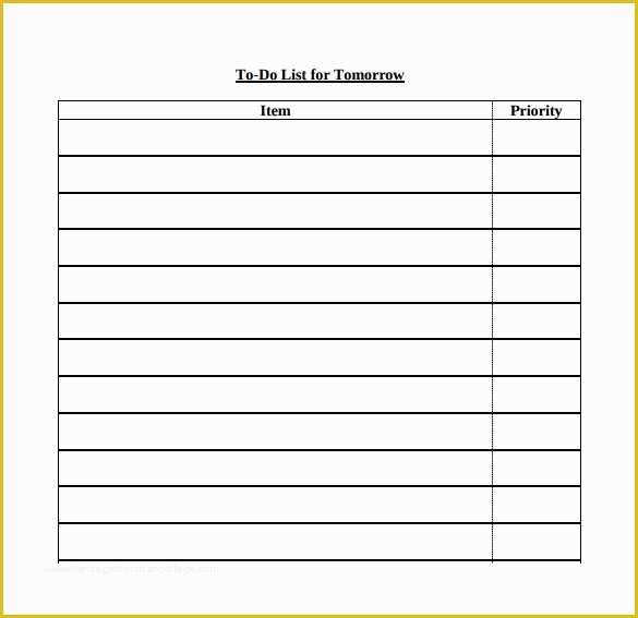 Free Downloadable Checklist Templates Of to Do List Template 16 Download Free Documents In Word